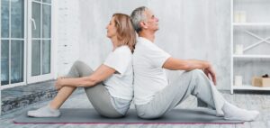 yoga Easy Seated Pose coppia