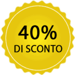 40% Discount Yellow Badge